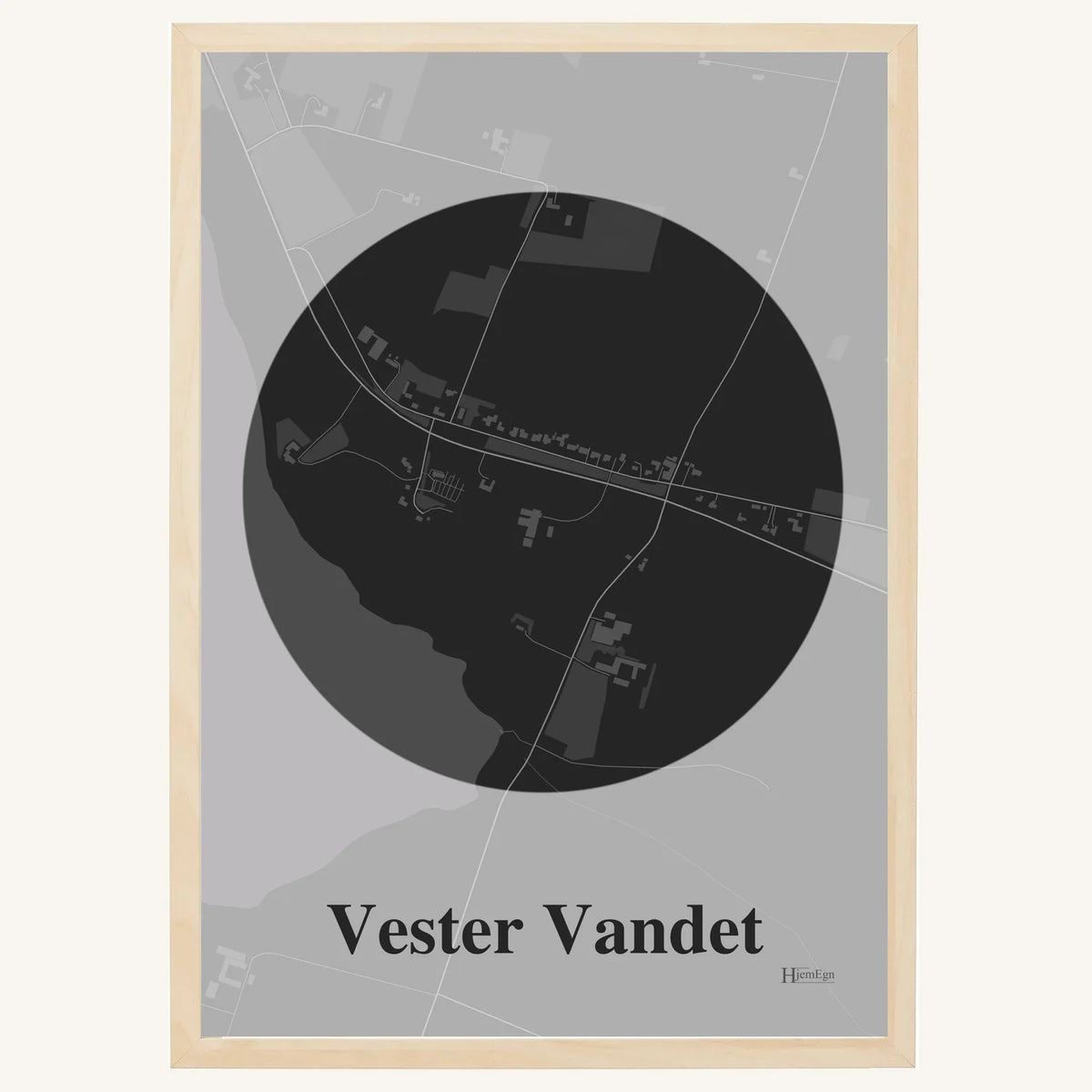 Vester Vandet plakat – Centrum 2026 – Mørk grå