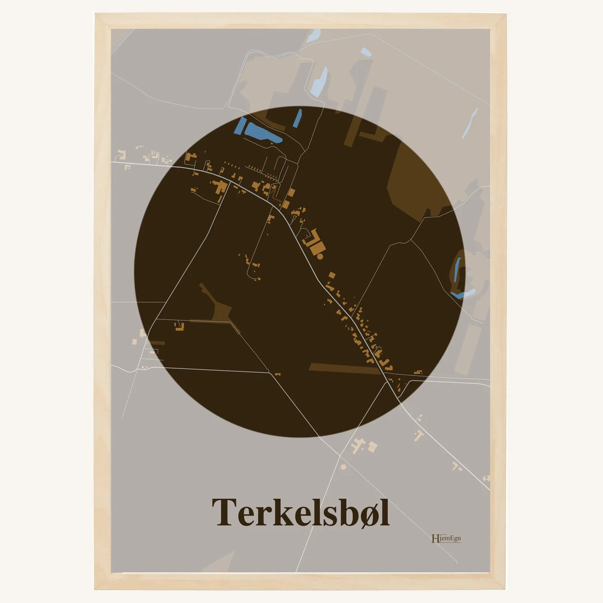 Terkelsbøl plakat – Centrum 2026 – Mørk brun