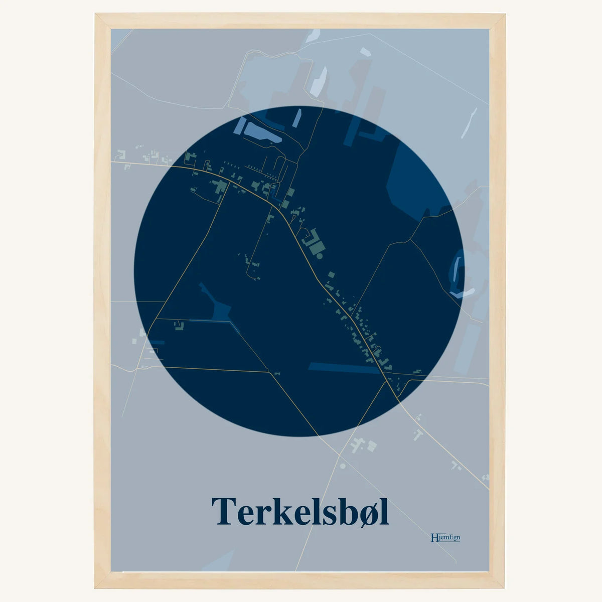 Terkelsbøl plakat – Centrum 2026 – Mørk blå