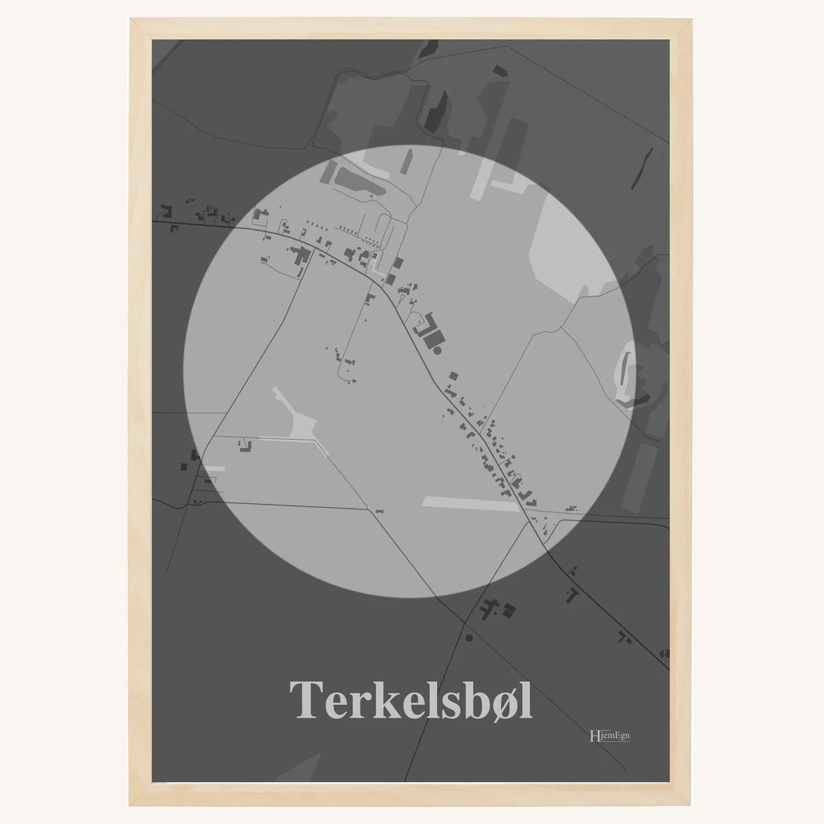 Terkelsbøl plakat – Centrum 2026 – Lys pastel grå