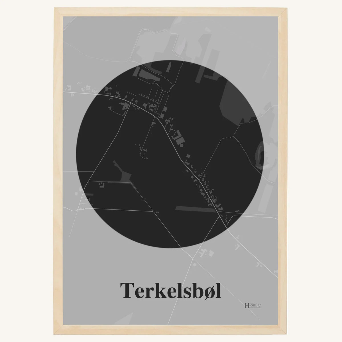 Terkelsbøl plakat – Centrum 2026 – Mørk grå