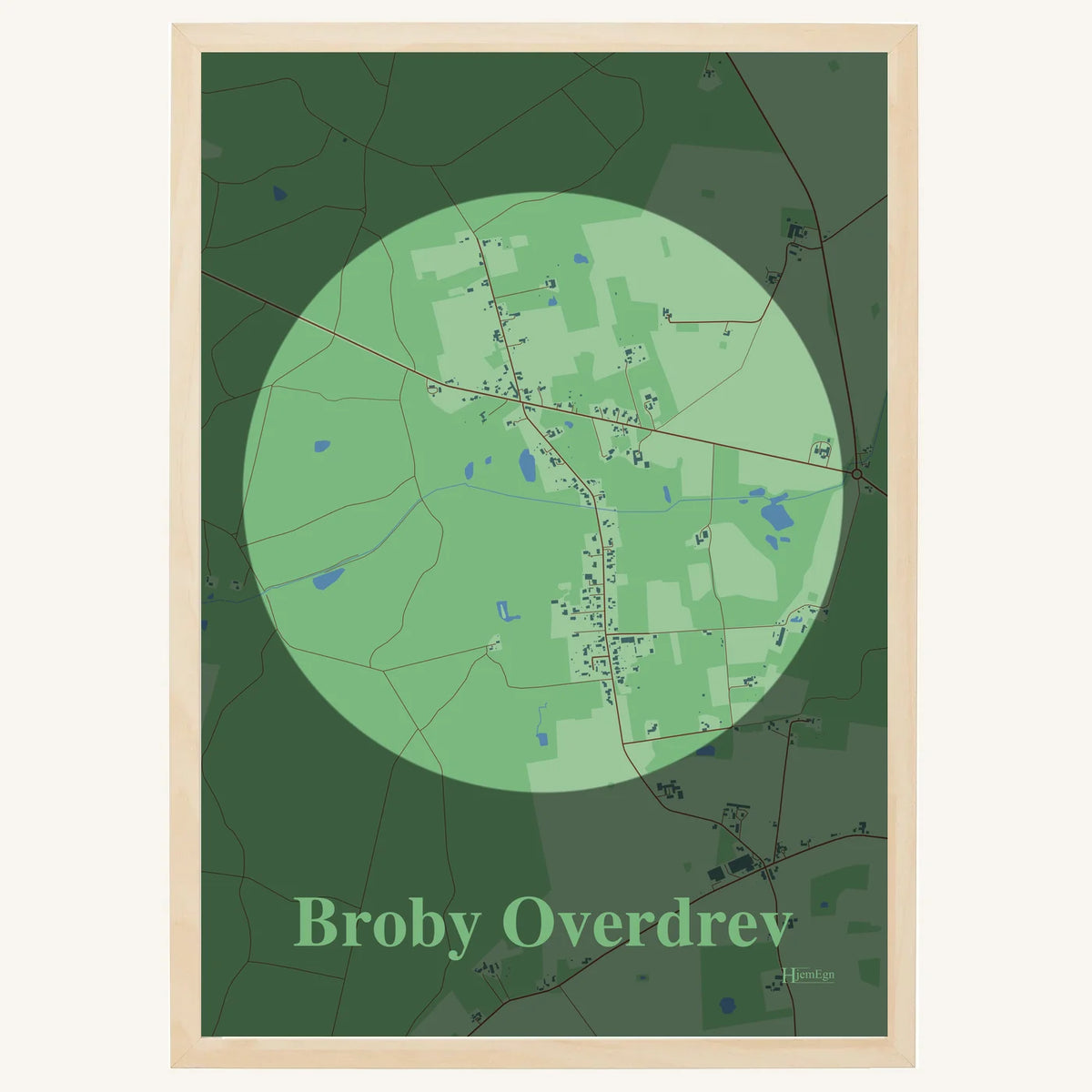 Broby Overdrev plakat – Centrum 2026 – Lys pastel grøn
