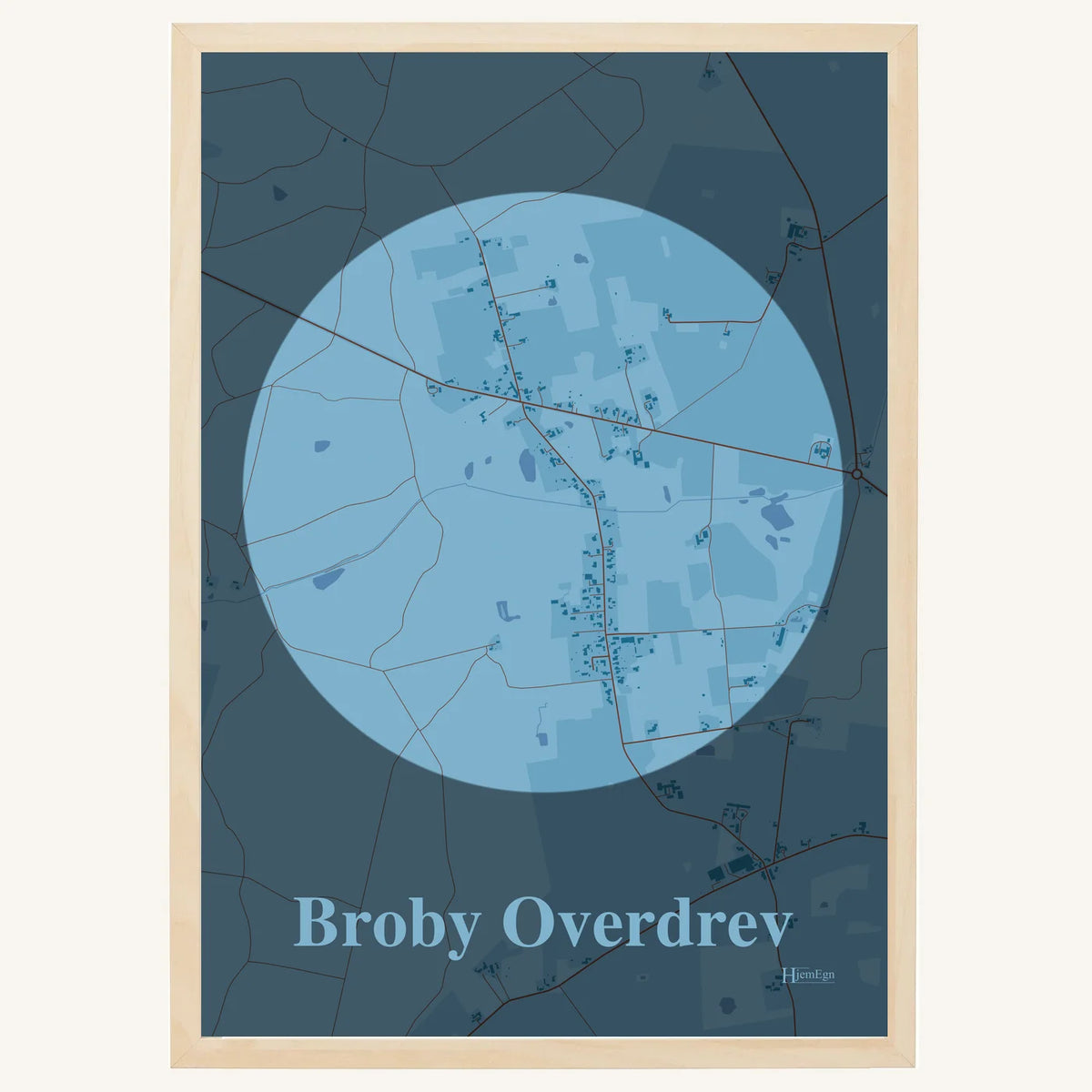 Broby Overdrev plakat – Centrum 2026 – Lys pastel blå