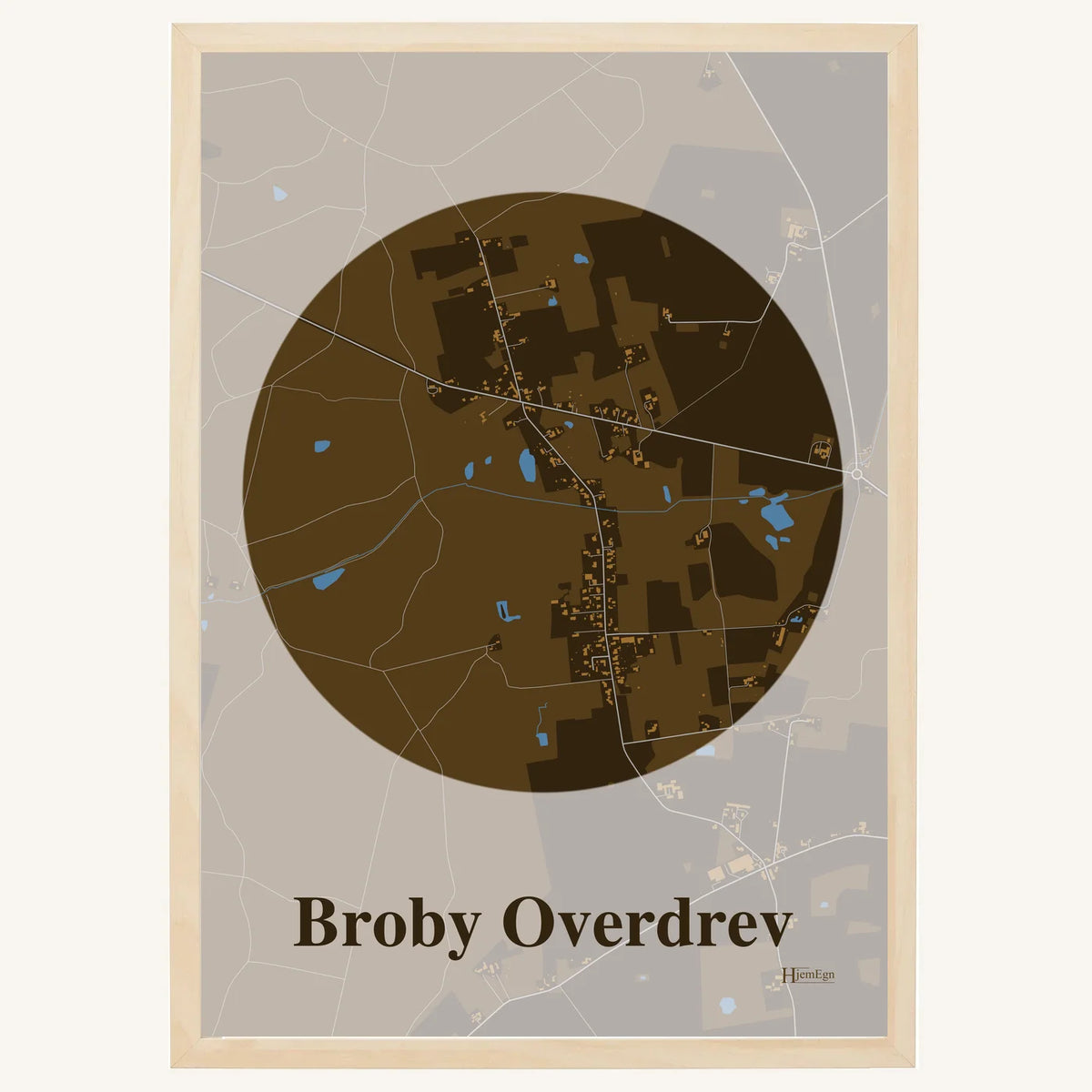 Broby Overdrev plakat – Centrum 2026 – Mørk brun