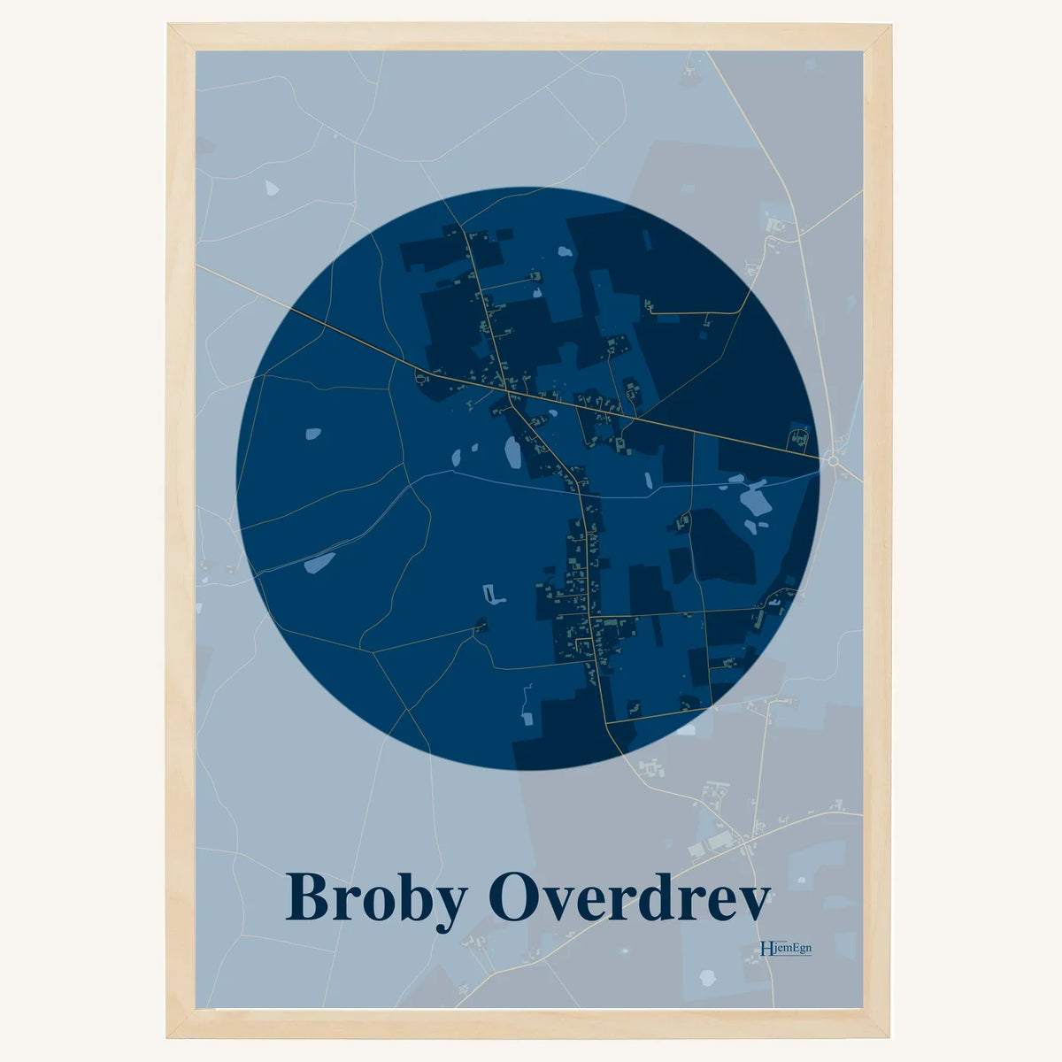 Broby Overdrev plakat – Centrum 2026 – Mørk blå