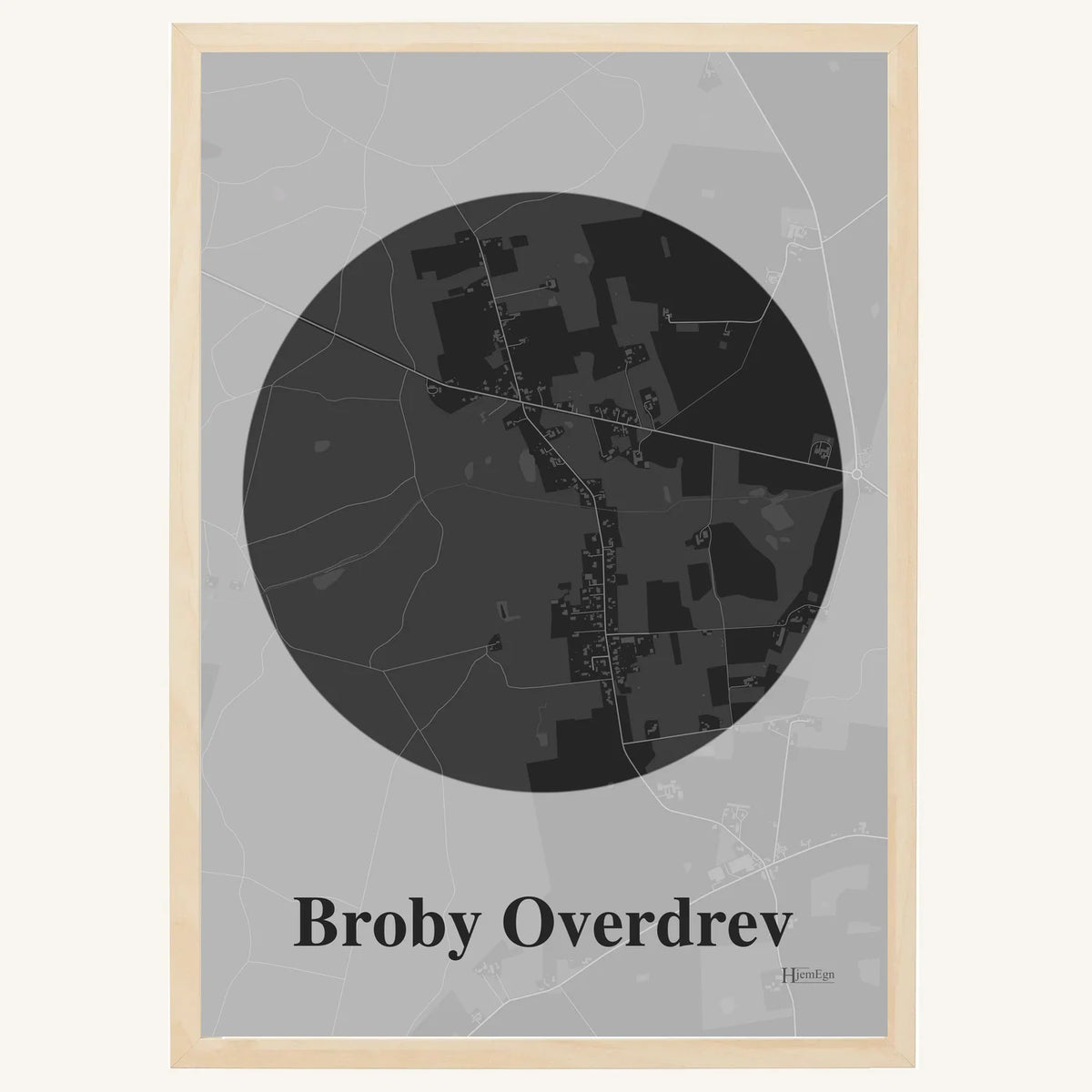 Broby Overdrev plakat – Centrum 2026 – Mørk grå