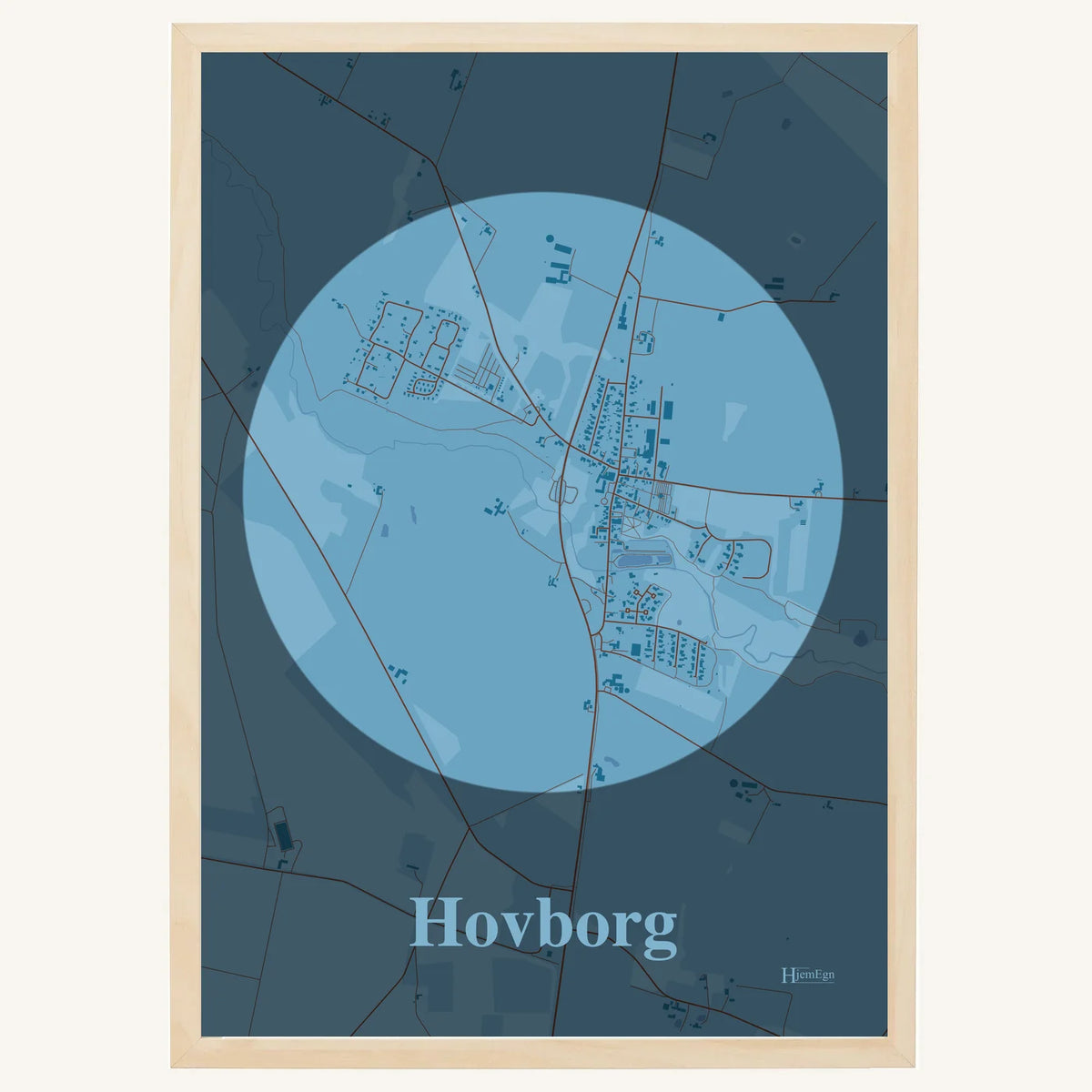 Hovborg plakat – Centrum 2026 – Lys pastel blå