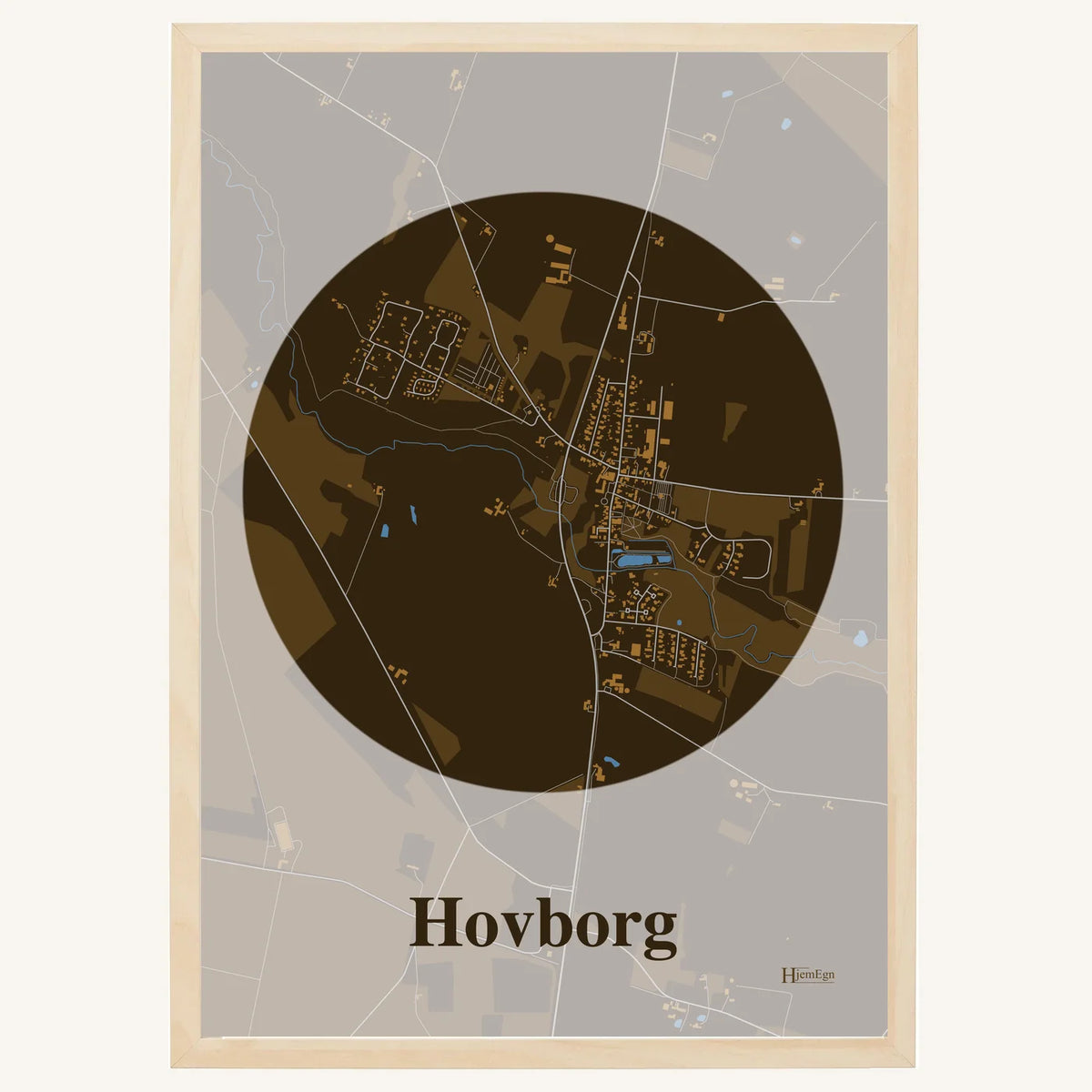Hovborg plakat – Centrum 2026 – Mørk brun