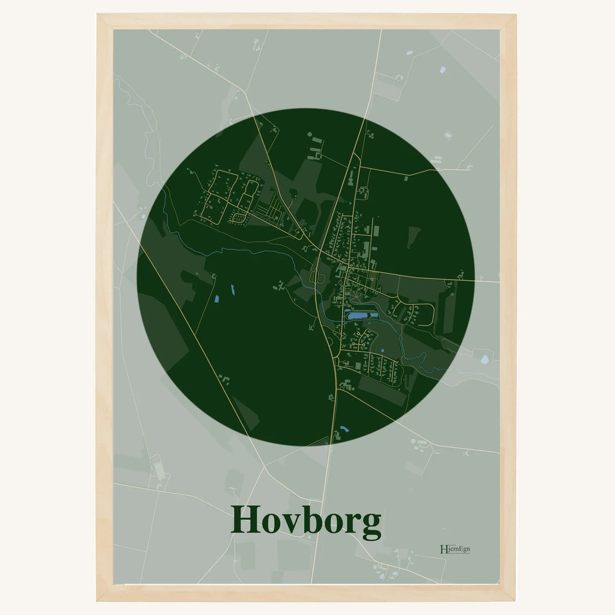 Hovborg plakat – Centrum 2026 – Mørk grøn