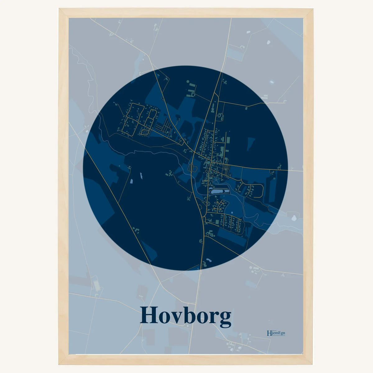 Hovborg plakat – Centrum 2026 – Mørk blå