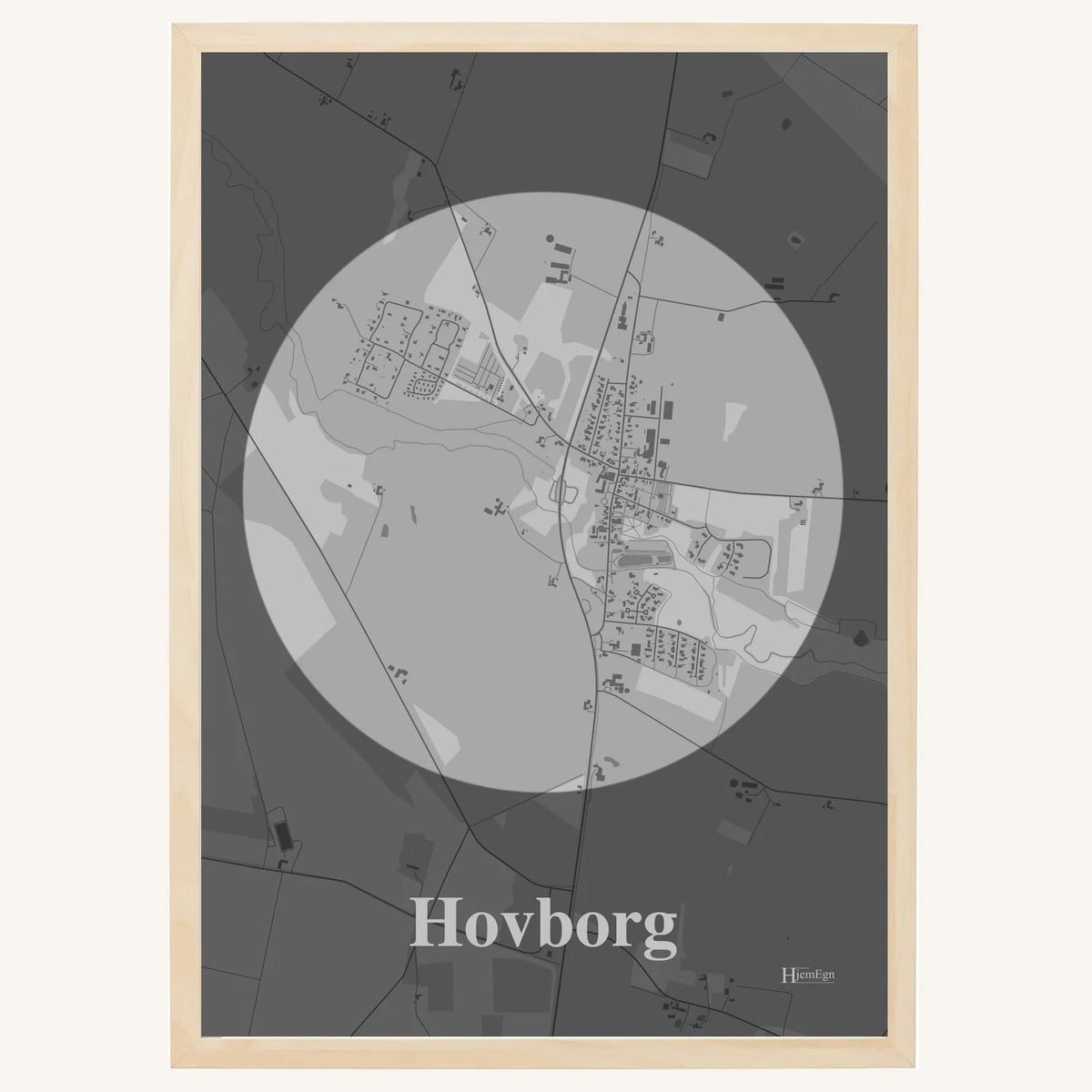 Hovborg plakat – Centrum 2026 – Lys pastel grå