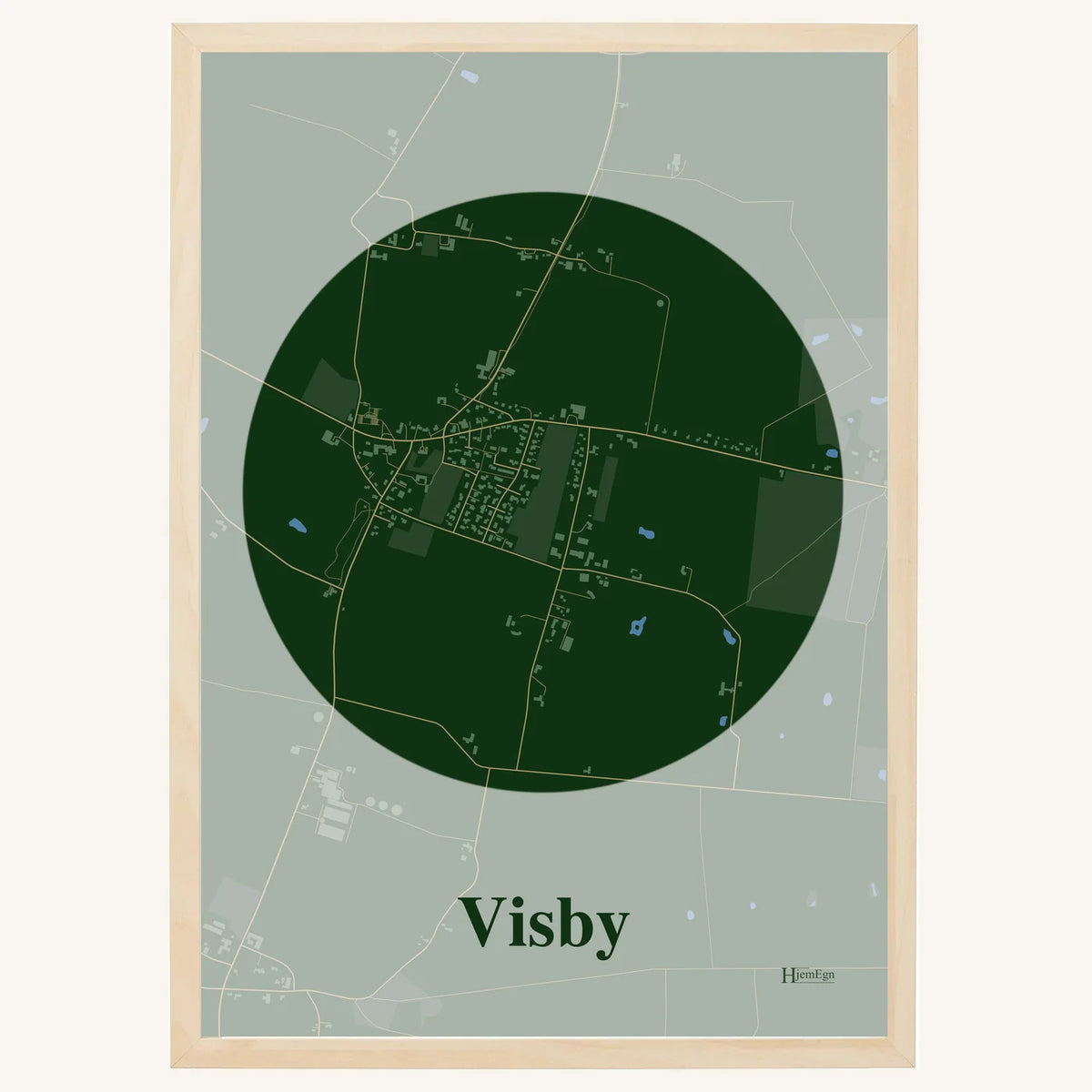 Visby plakat – Centrum 2026 – Mørk grøn