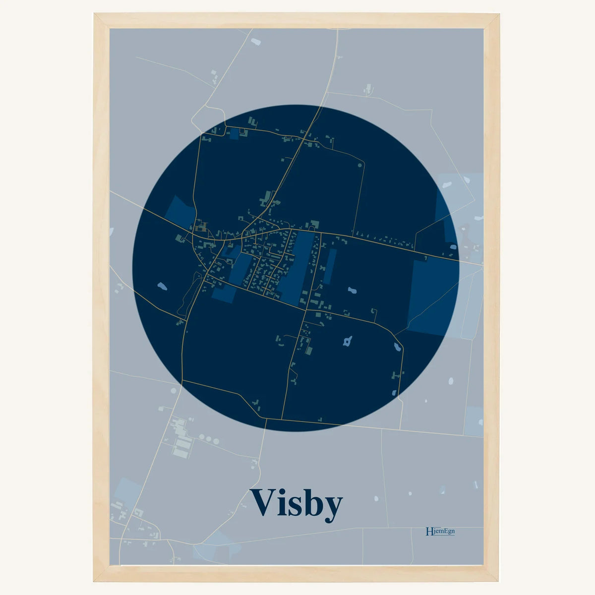 Visby plakat – Centrum 2026 – Mørk blå
