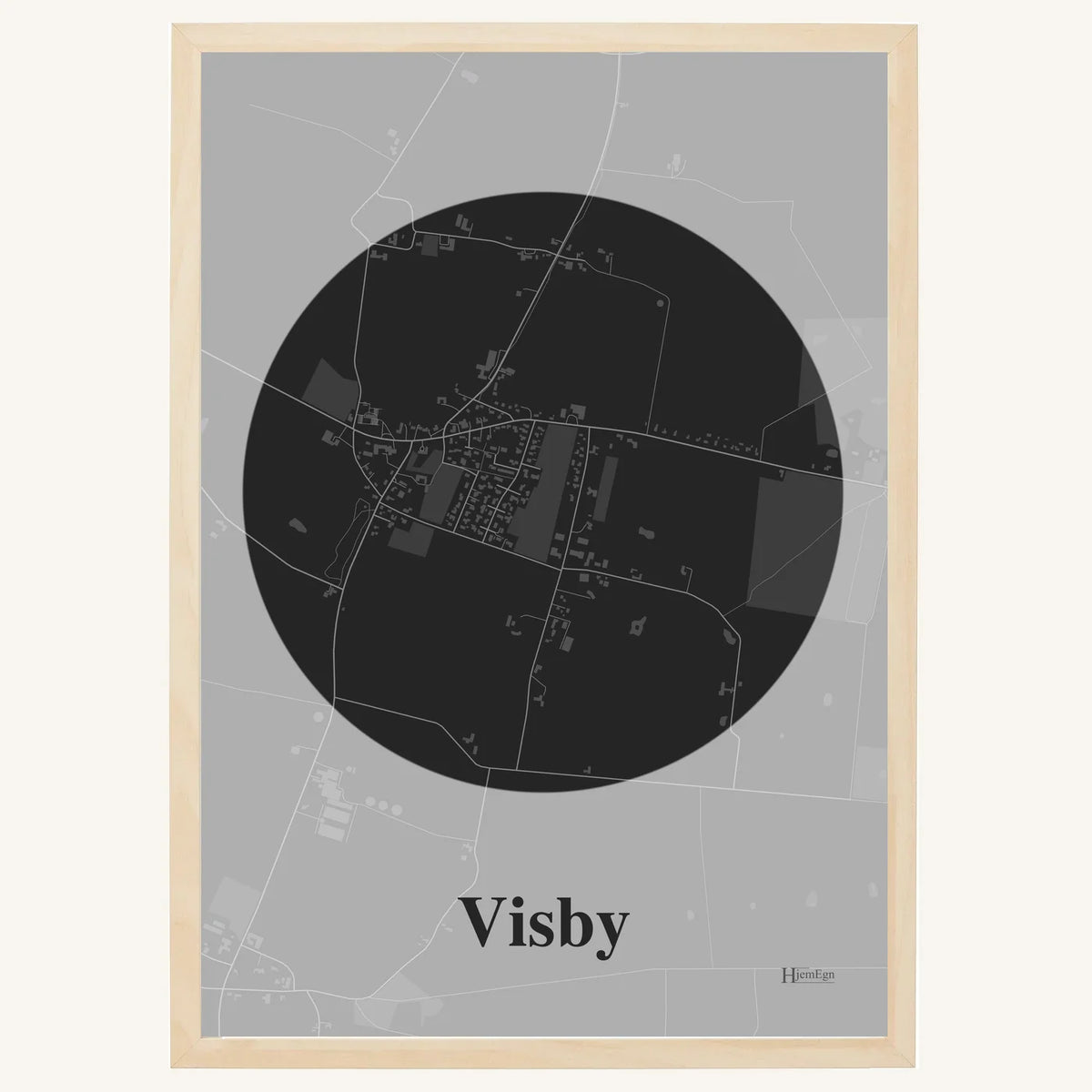 Visby plakat – Centrum 2026 – Mørk grå