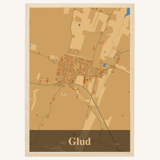 Glud plakat – Firkantet 2026 – Lys pastel brun