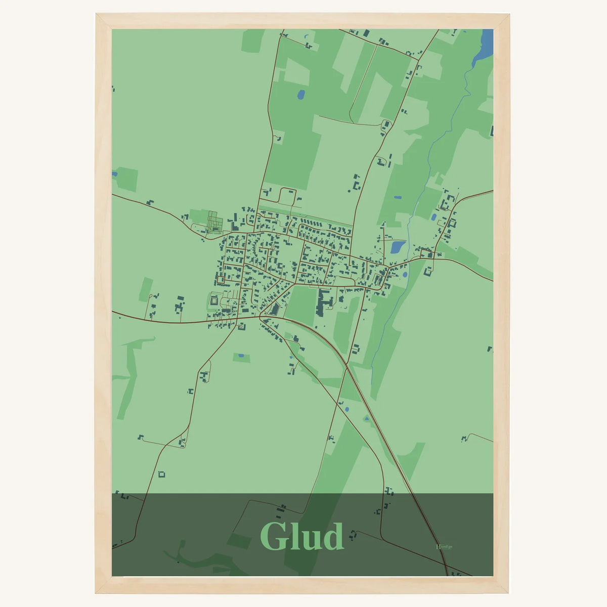 Glud plakat – Firkantet 2026 – Lys pastel grøn