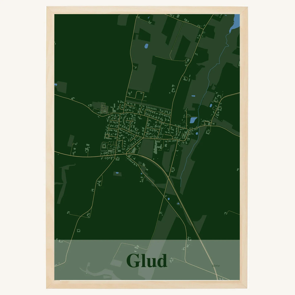 Glud plakat – Firkantet 2026 – Mørk grøn