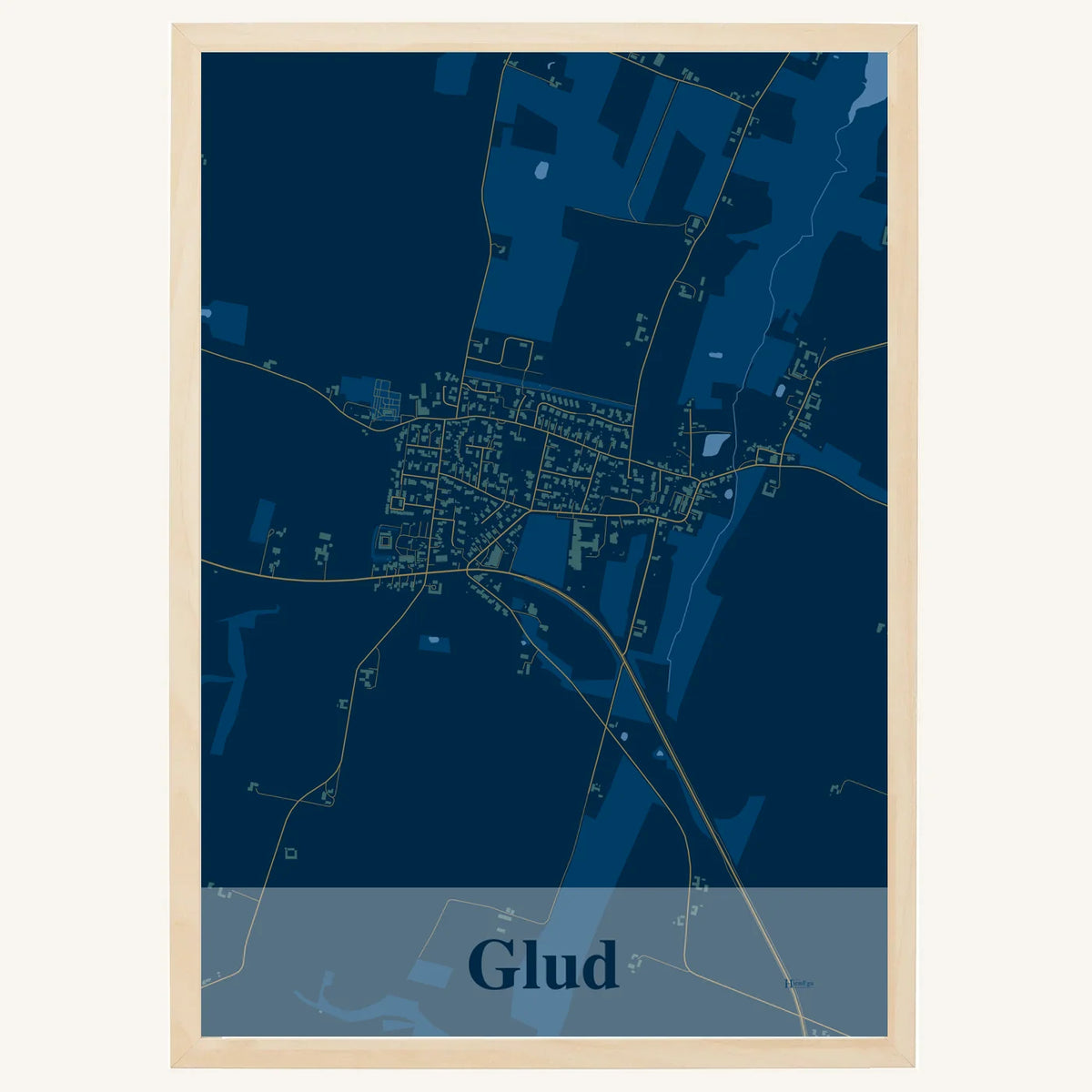 Glud plakat – Firkantet 2026 – Mørk blå