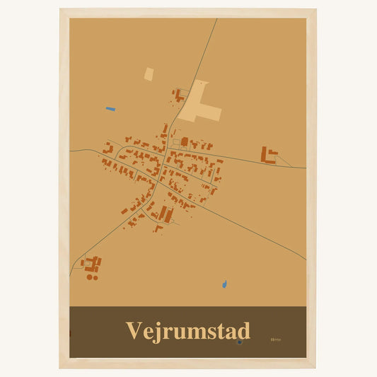 Vejrumstad plakat – Firkantet 2026 – Lys pastel brun