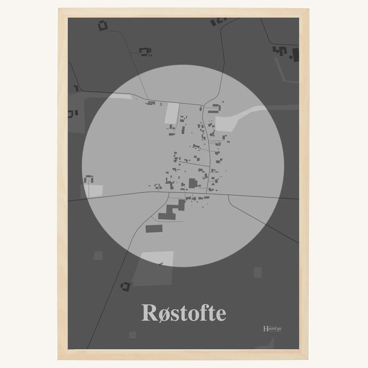 Røstofte plakat – Centrum 2026 – Lys pastel grå