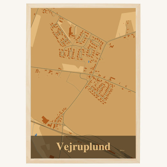 Vejruplund plakat – Firkantet 2026 – Lys pastel brun