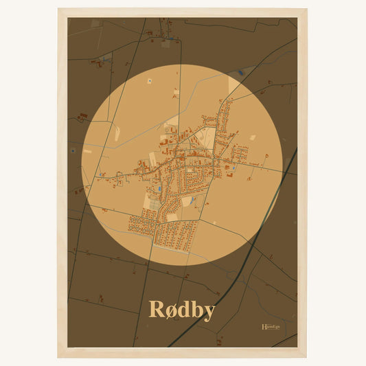 Rødby plakat – Centrum 2026 – Lys pastel brun