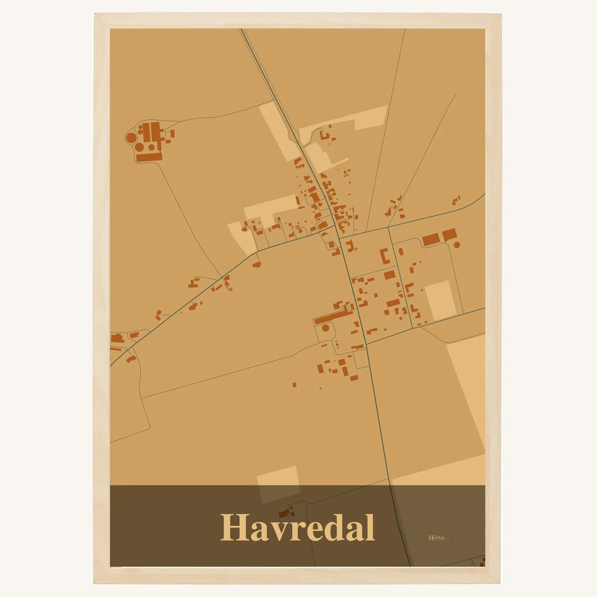 Havredal plakat – Firkantet 2026 – Lys pastel brun