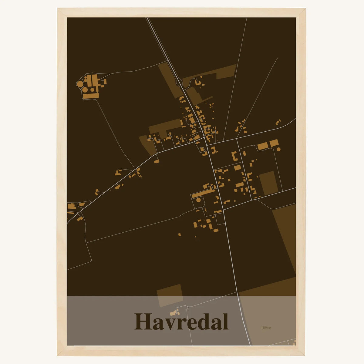 Havredal plakat – Firkantet 2026 – Mørk brun