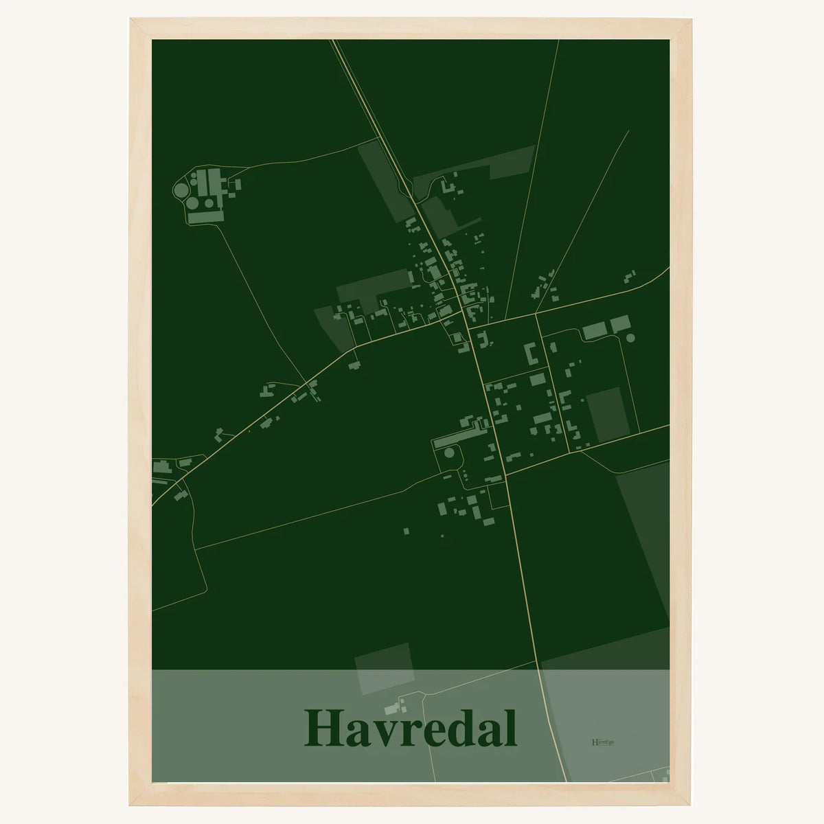 Havredal plakat – Firkantet 2026 – Mørk grøn