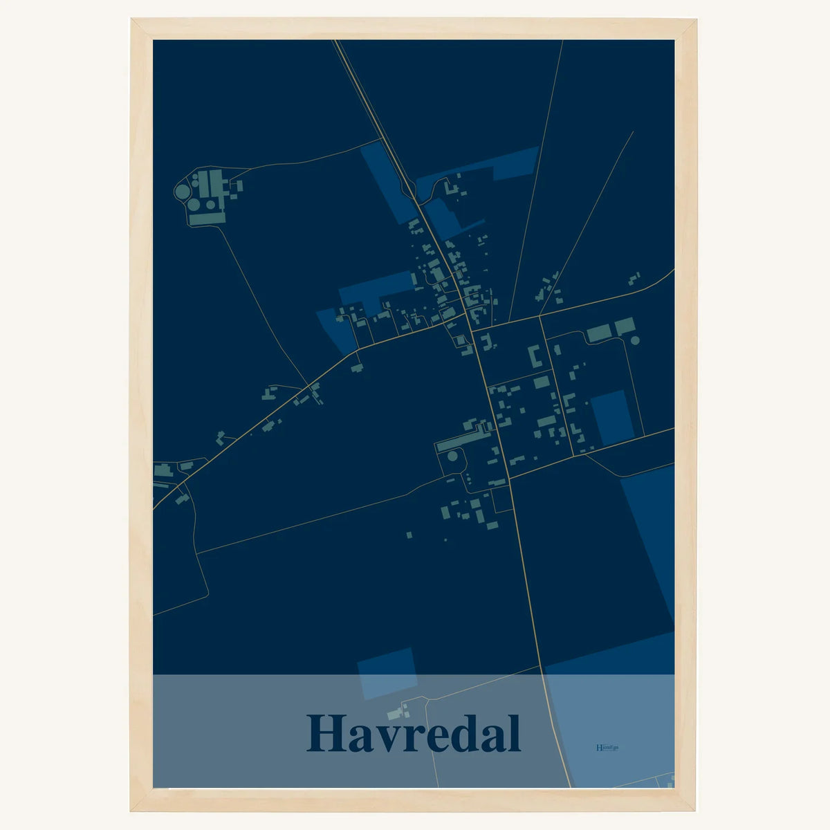 Havredal plakat – Firkantet 2026 – Mørk blå