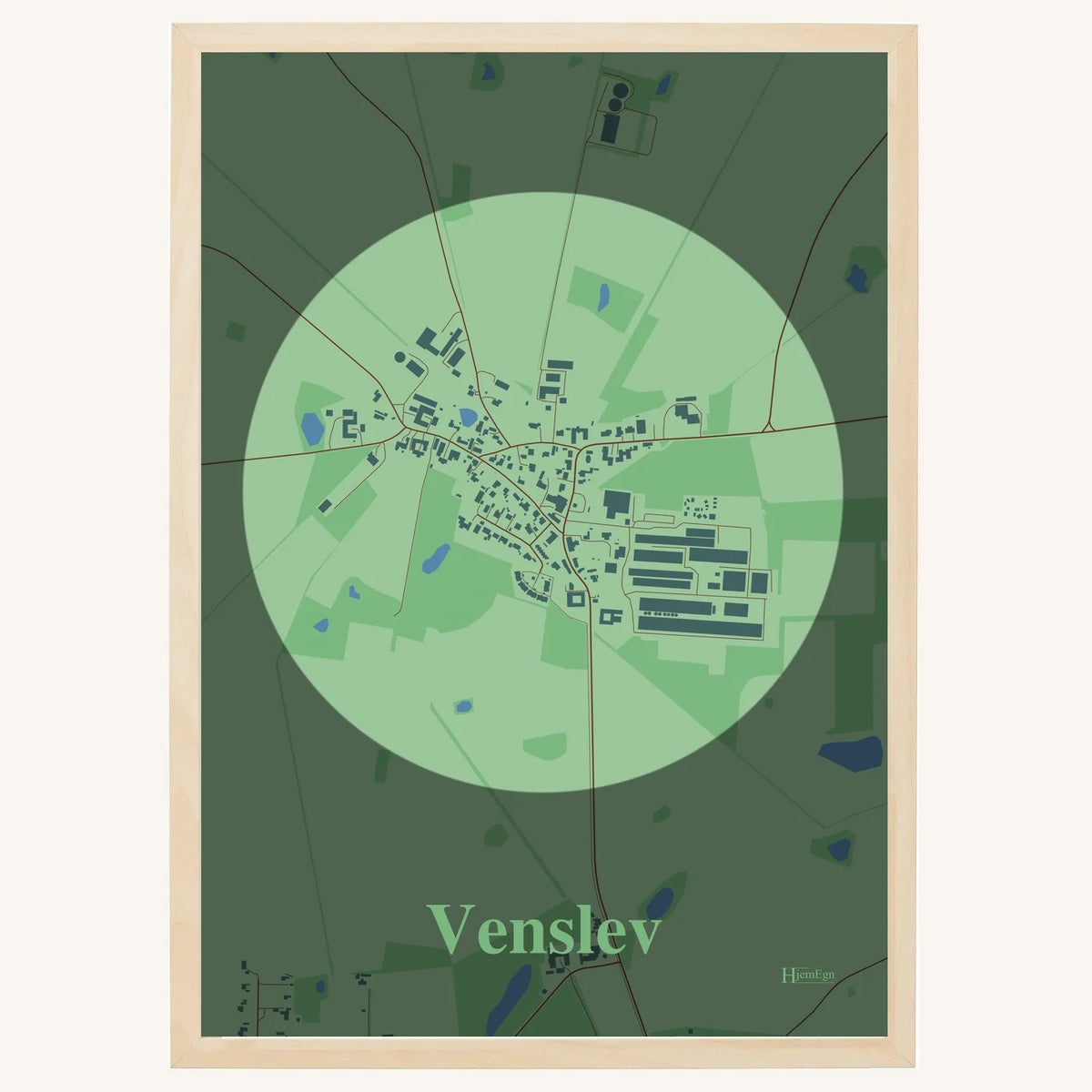 Venslev plakat – Centrum 2026 – Lys pastel grøn