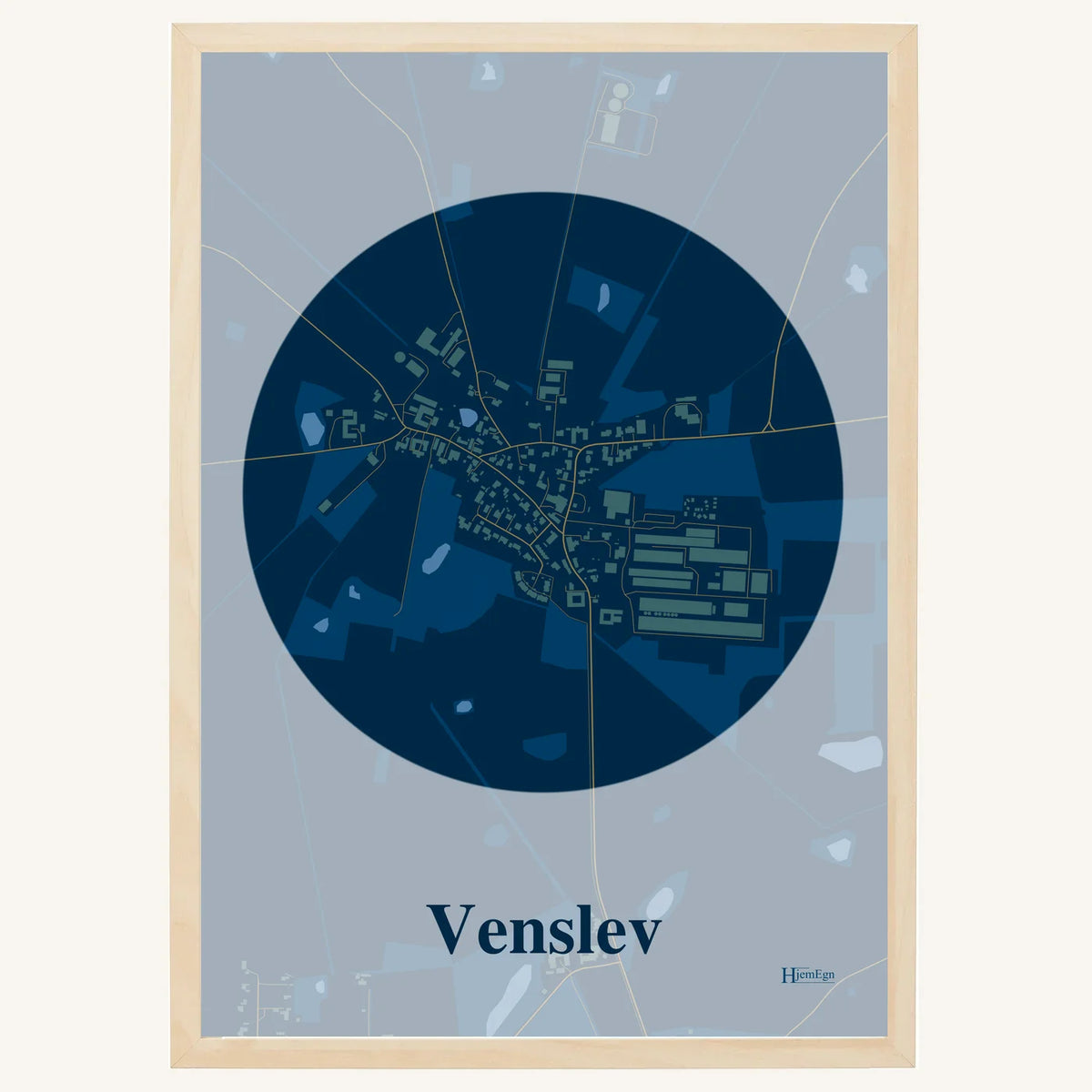 Venslev plakat – Centrum 2026 – Mørk blå