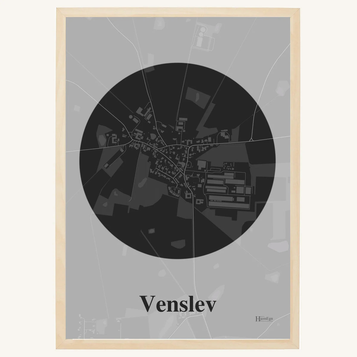 Venslev plakat – Centrum 2026 – Mørk grå