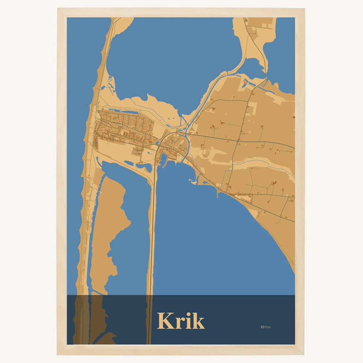 Krik plakat – Firkantet 2026 – Lys pastel brun