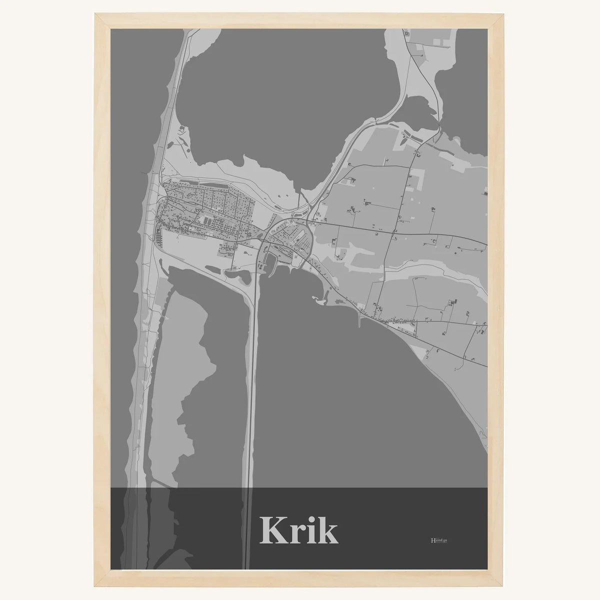 Krik plakat – Firkantet 2026 – Lys pastel grå