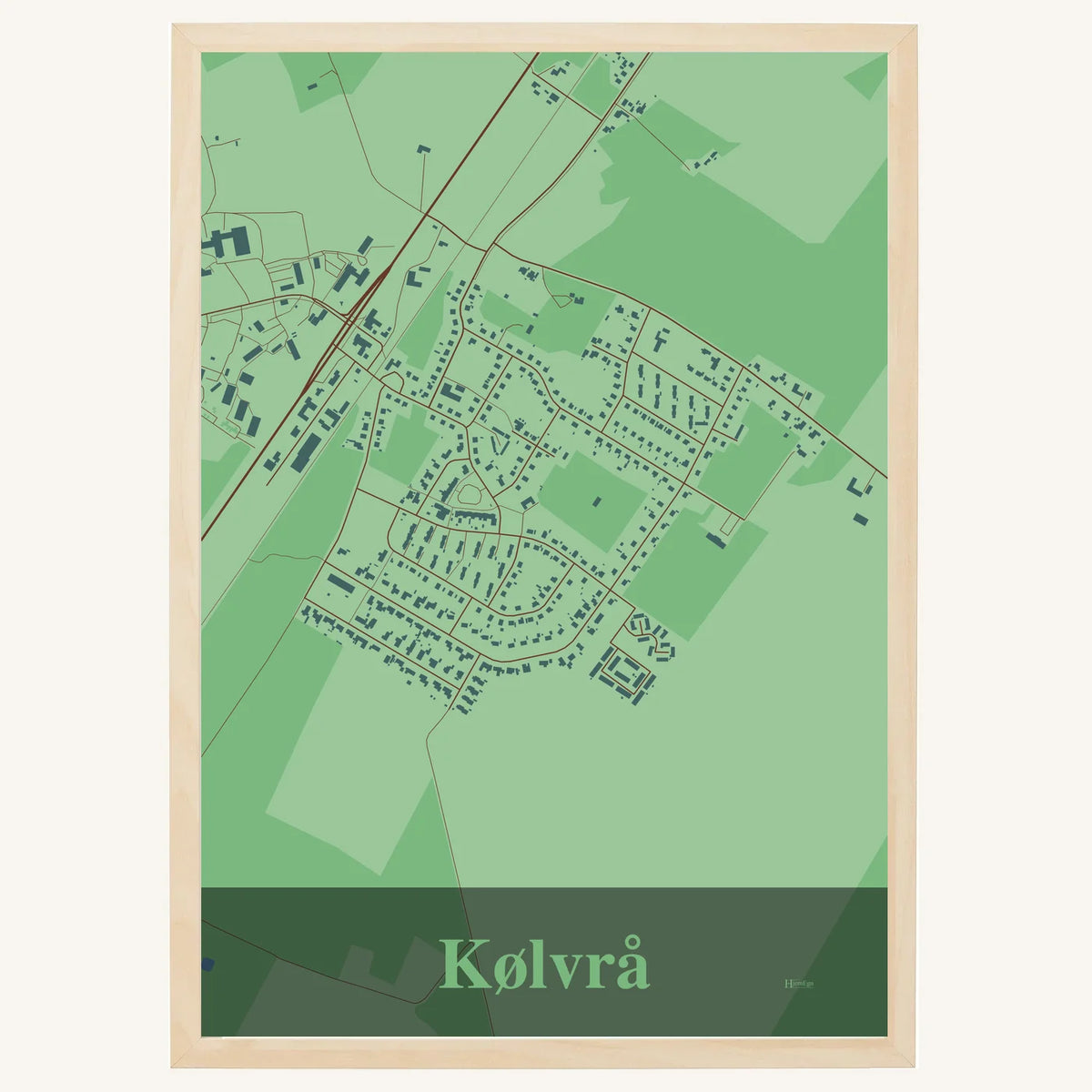 Kølvrå plakat – Firkantet 2026 – Lys pastel grøn