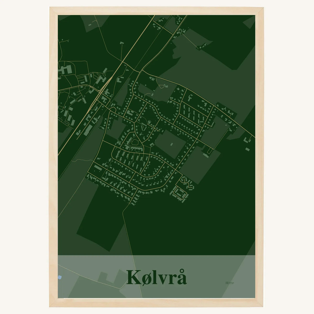 Kølvrå plakat – Firkantet 2026 – Mørk grøn