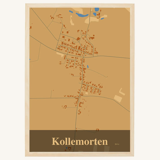 Kollemorten plakat – Firkantet 2026 – Lys pastel brun