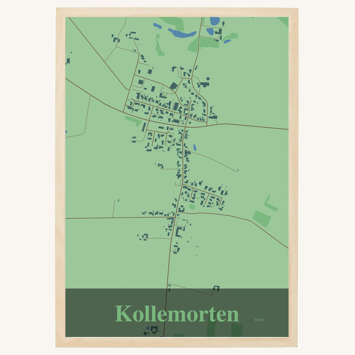 Kollemorten plakat – Firkantet 2026 – Lys pastel grøn