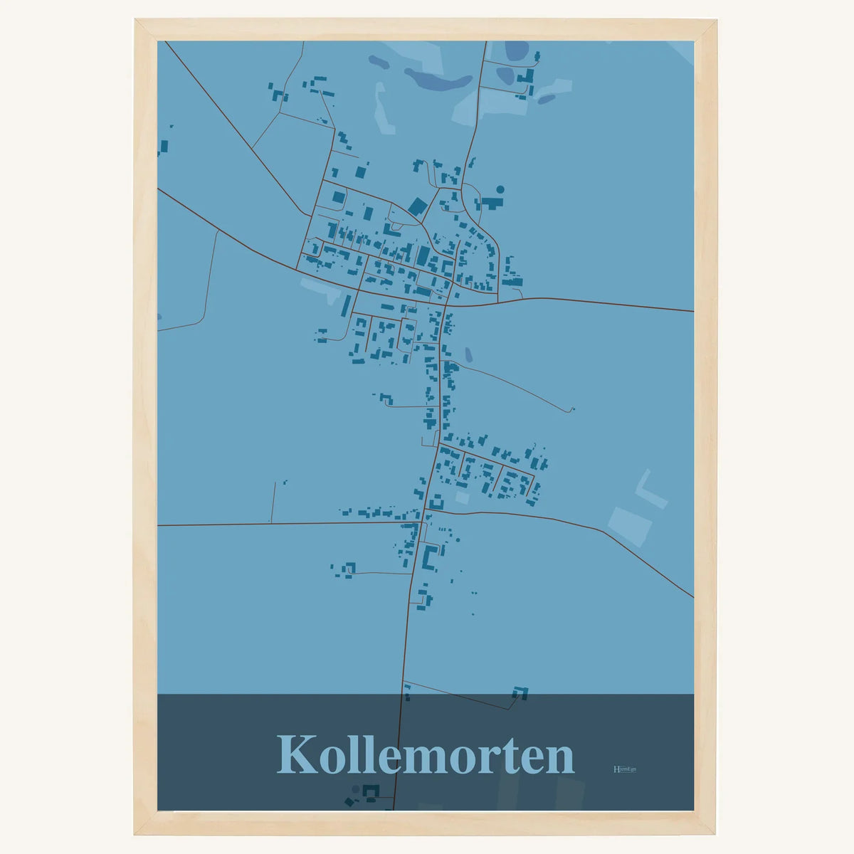 Kollemorten plakat – Firkantet 2026 – Lys pastel blå