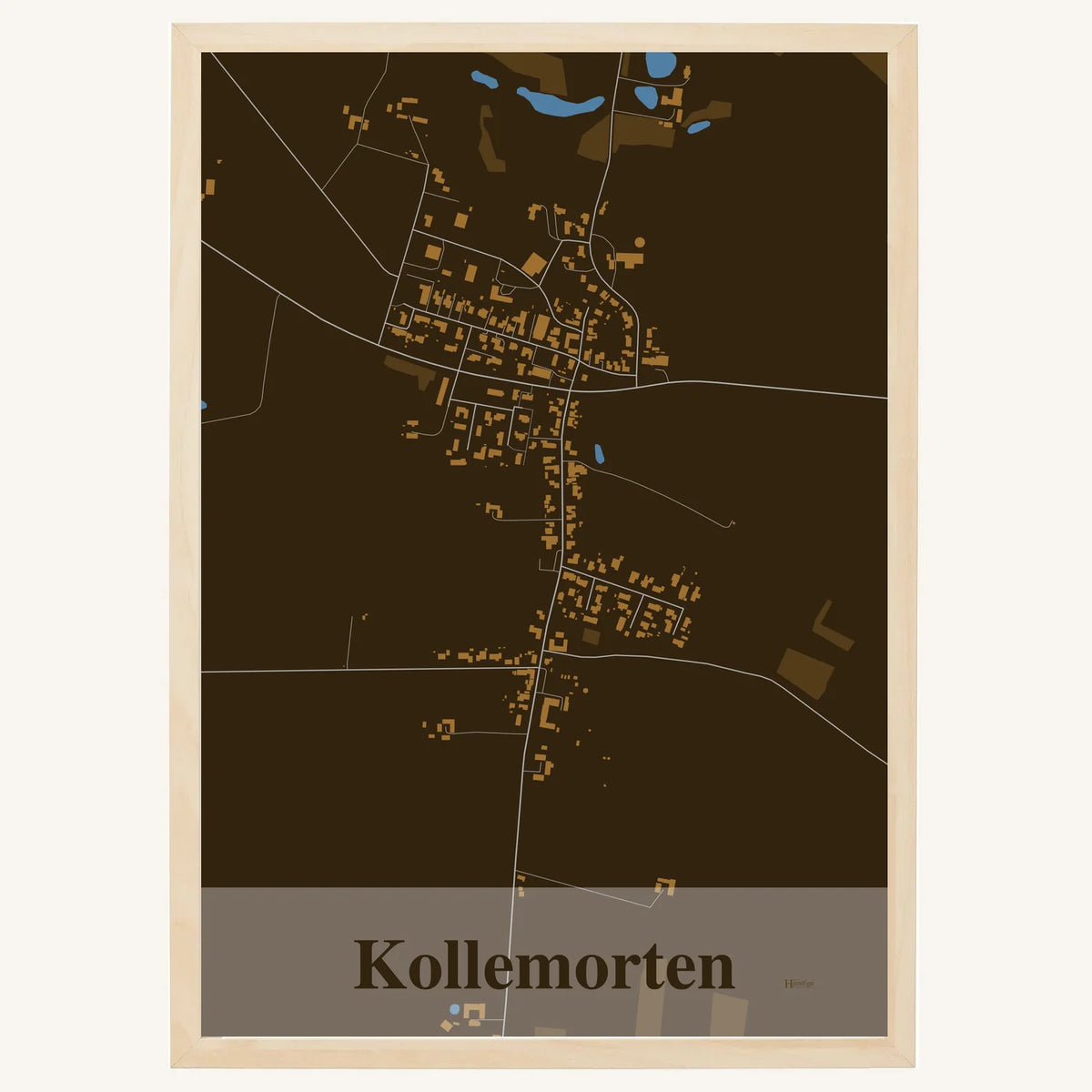 Kollemorten plakat – Firkantet 2026 – Mørk brun