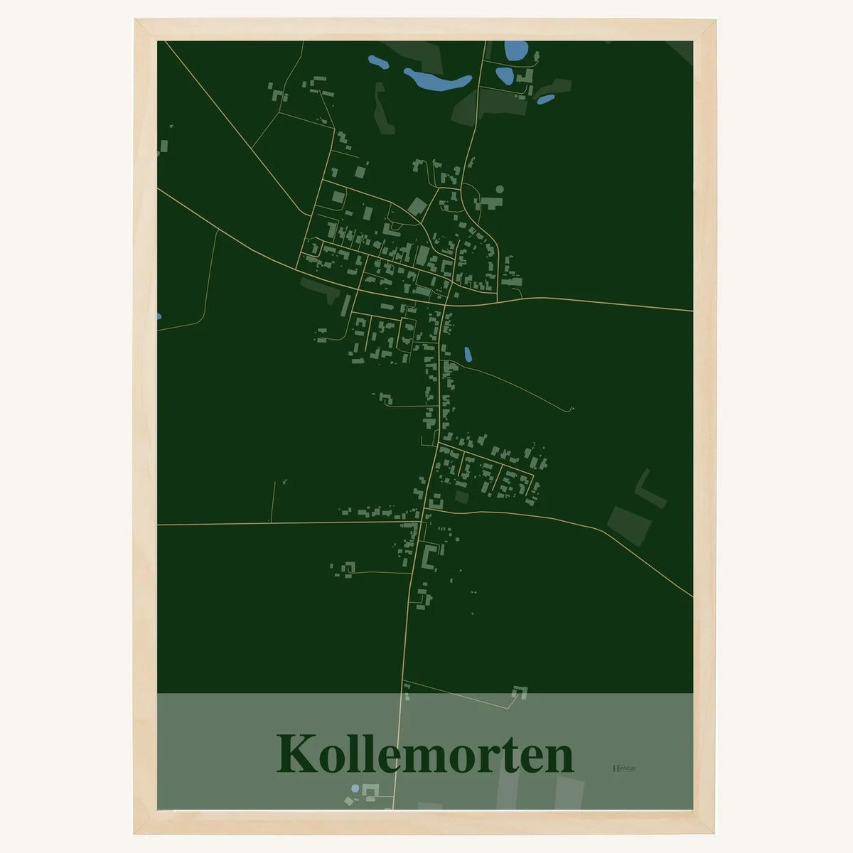 Kollemorten plakat – Firkantet 2026 – Mørk grøn