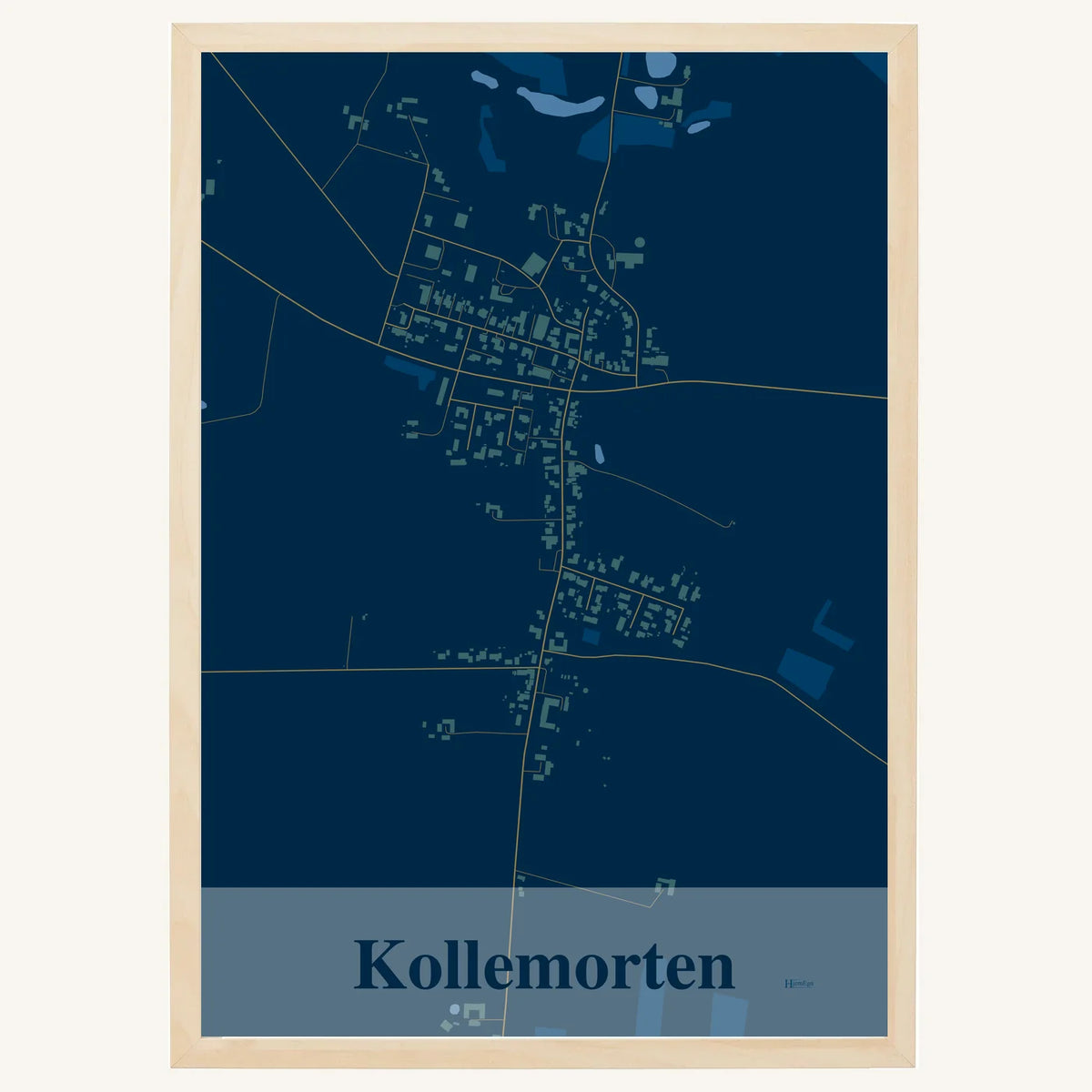Kollemorten plakat – Firkantet 2026 – Mørk blå