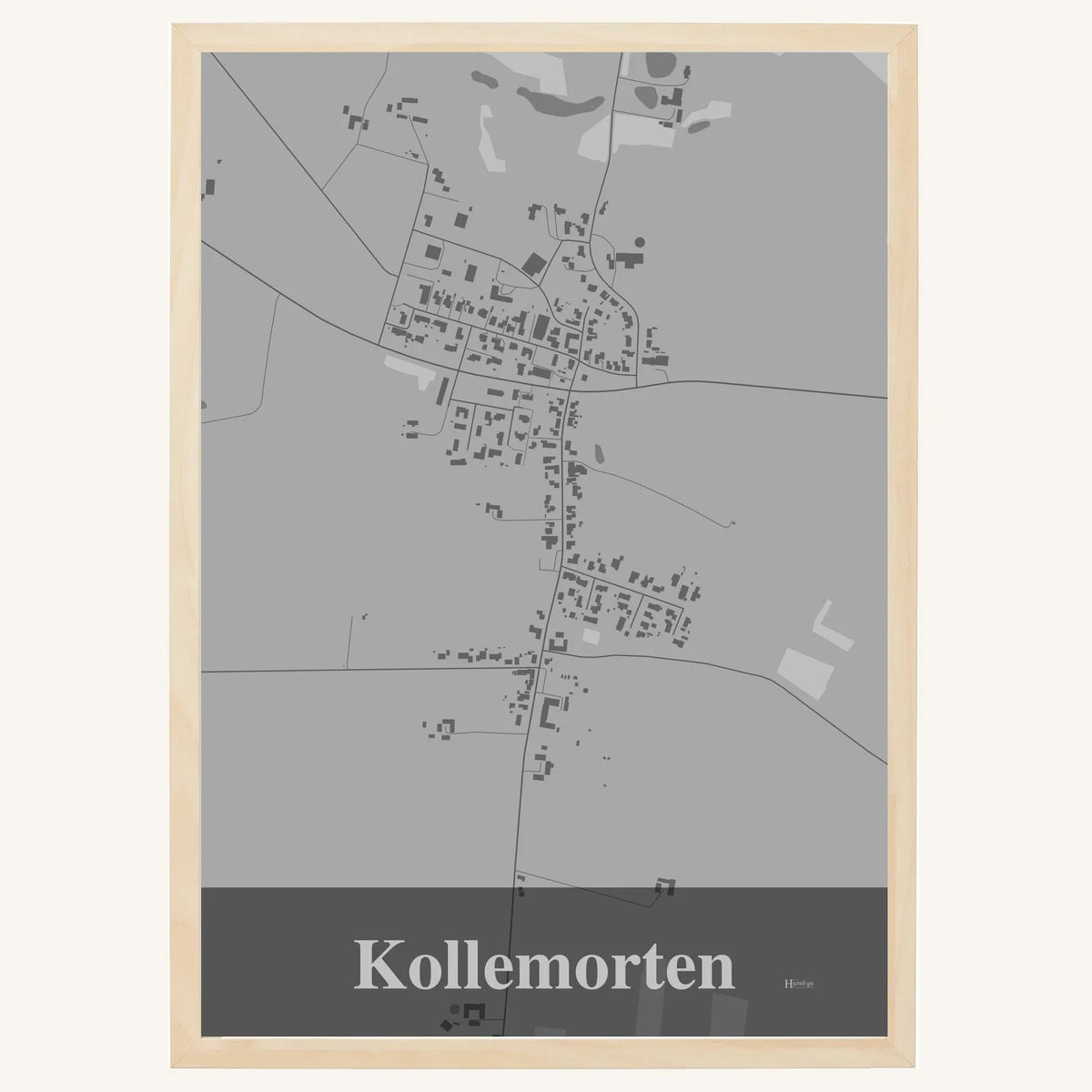 Kollemorten plakat – Firkantet 2026 – Lys pastel grå