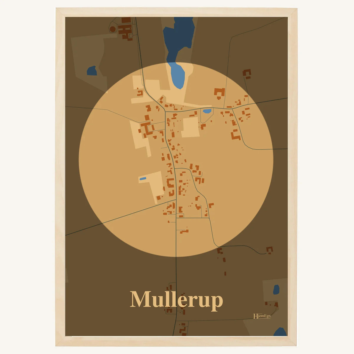 Mullerup plakat – Centrum 2026 – Lys pastel brun
