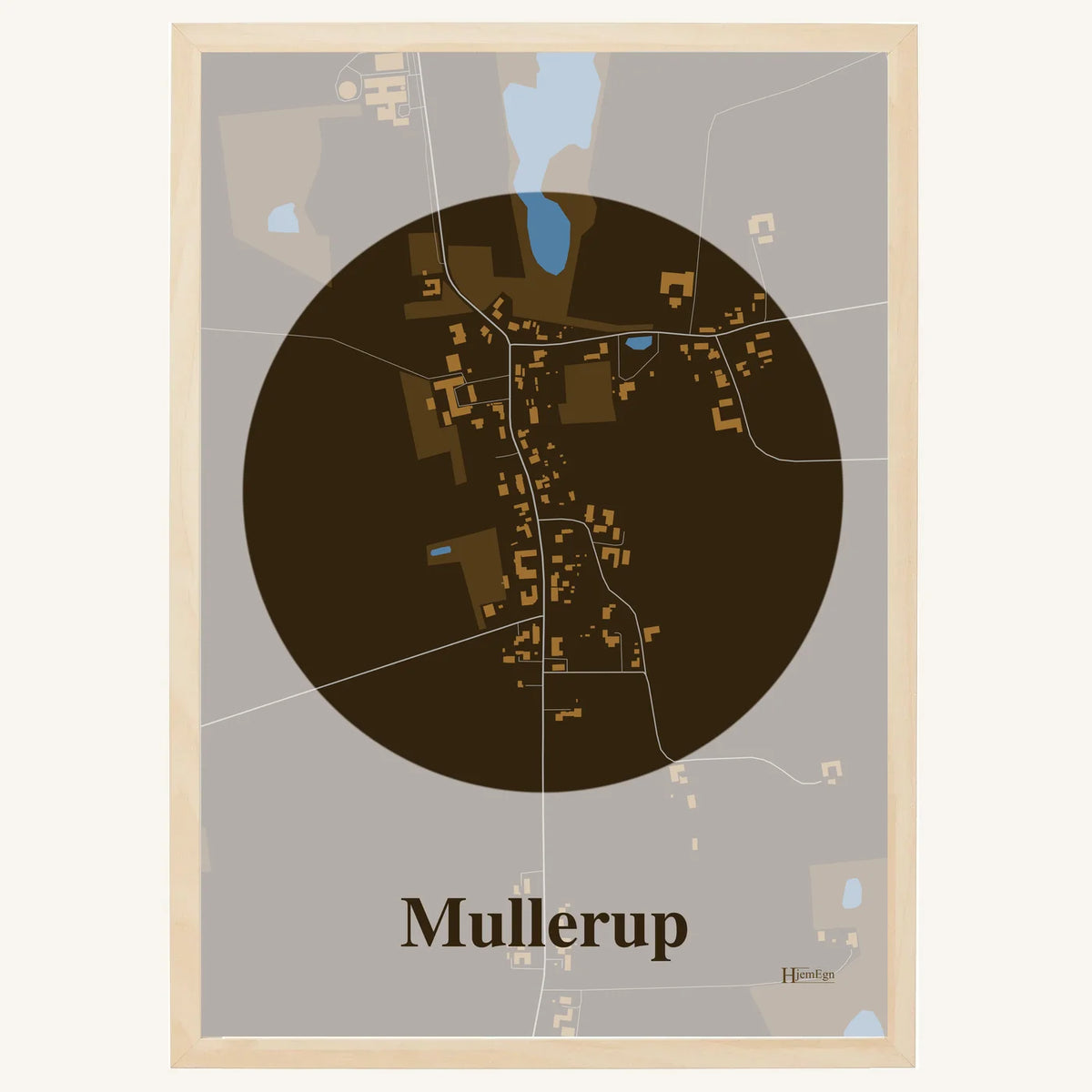 Mullerup plakat – Centrum 2026 – Mørk brun