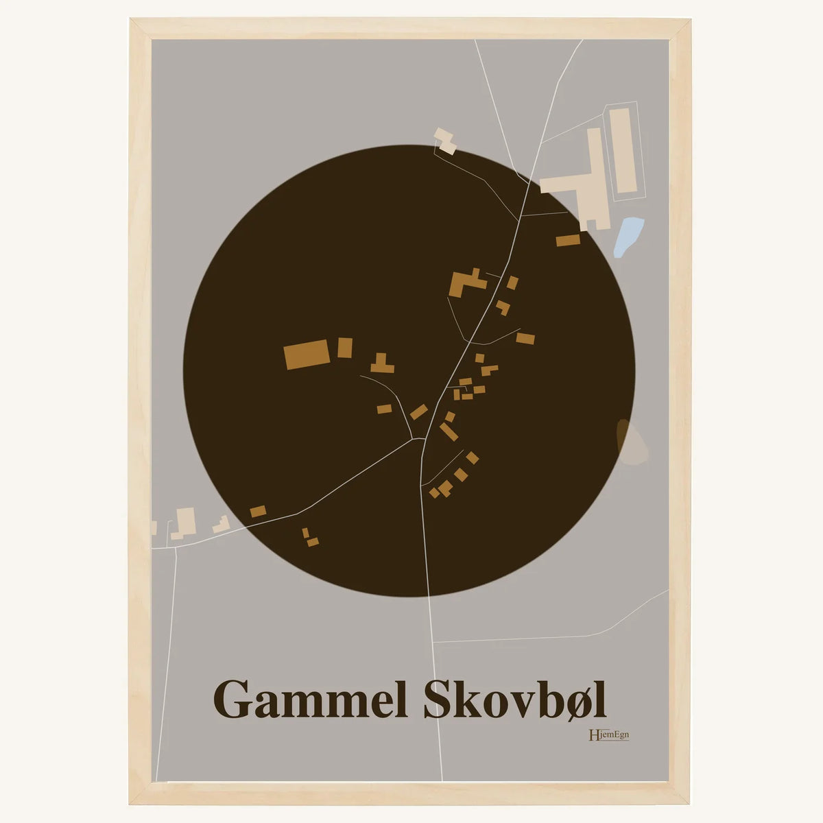 Gammel Skovbøl plakat – Centrum 2026 – Mørk brun
