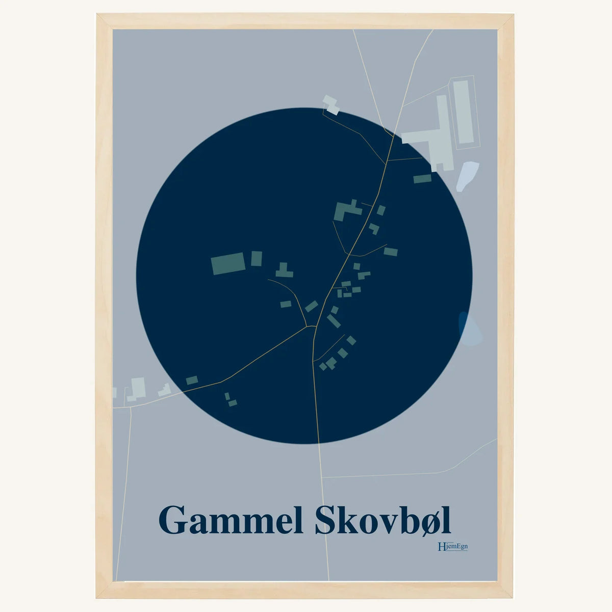 Gammel Skovbøl plakat – Centrum 2026 – Mørk blå