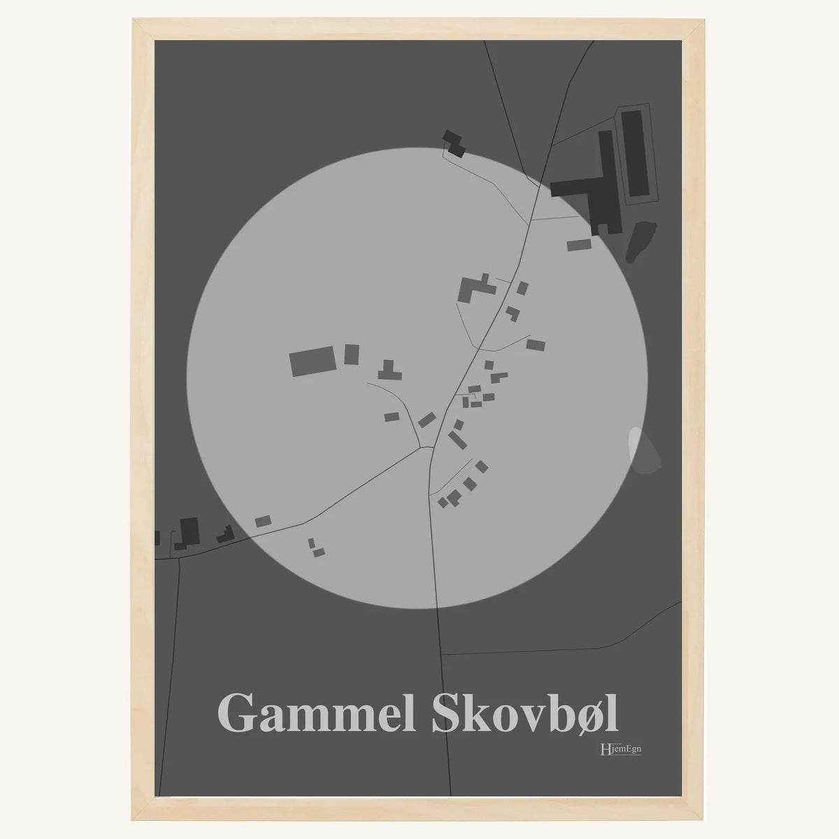 Gammel Skovbøl plakat – Centrum 2026 – Lys pastel grå