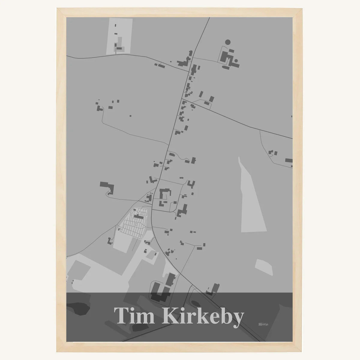 Tim Kirkeby plakat – Firkantet 2026 – Lys pastel grå